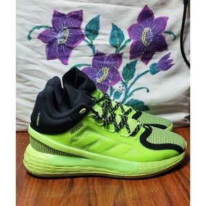 adidas D Rose 11 Signal Green Derrick Rose XI Basketball Shoes FU7405 Men Sz 8.5